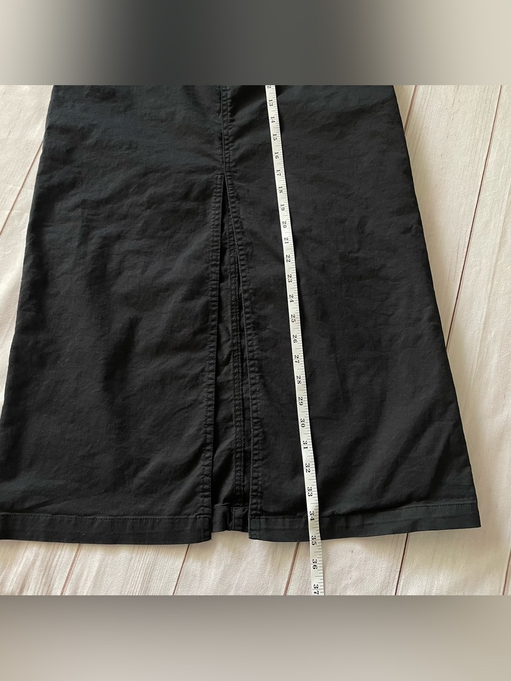 A New Day Surplus Utility Maxi Skirt Women’s S Black Split Cotton Elastic Waist - Picture 13 of 15